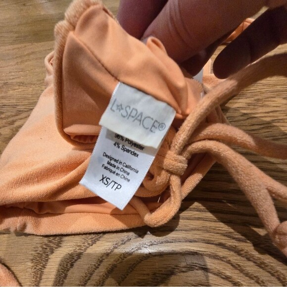 L*Space Terry Bikini Set Dax Top Lennox Bottom Tangy NWOT Sz XS - Picture 9 of 11
